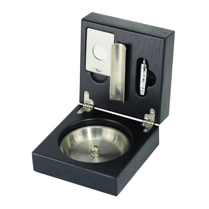 Scrumiera tigari de foi Black Oak + cutter 1080 