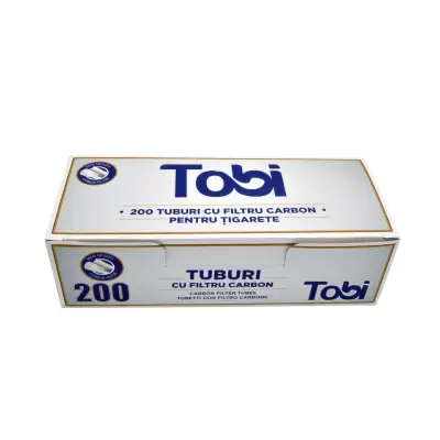 Tuburi cu filtru pt.tigarete Carbon TOBI  (200)