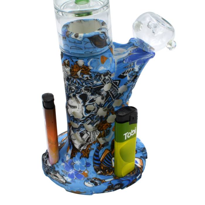 Bong sticla-silicon 38cm / Toro