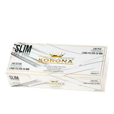 Tuburi cu filtru pt.tigarete Slim Long White Korona (240)