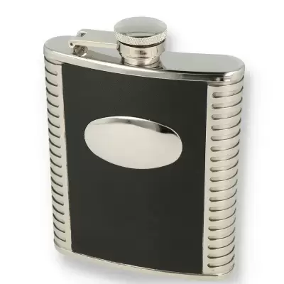 Recipient metal Black Engine Turned (175ml) / Peterson