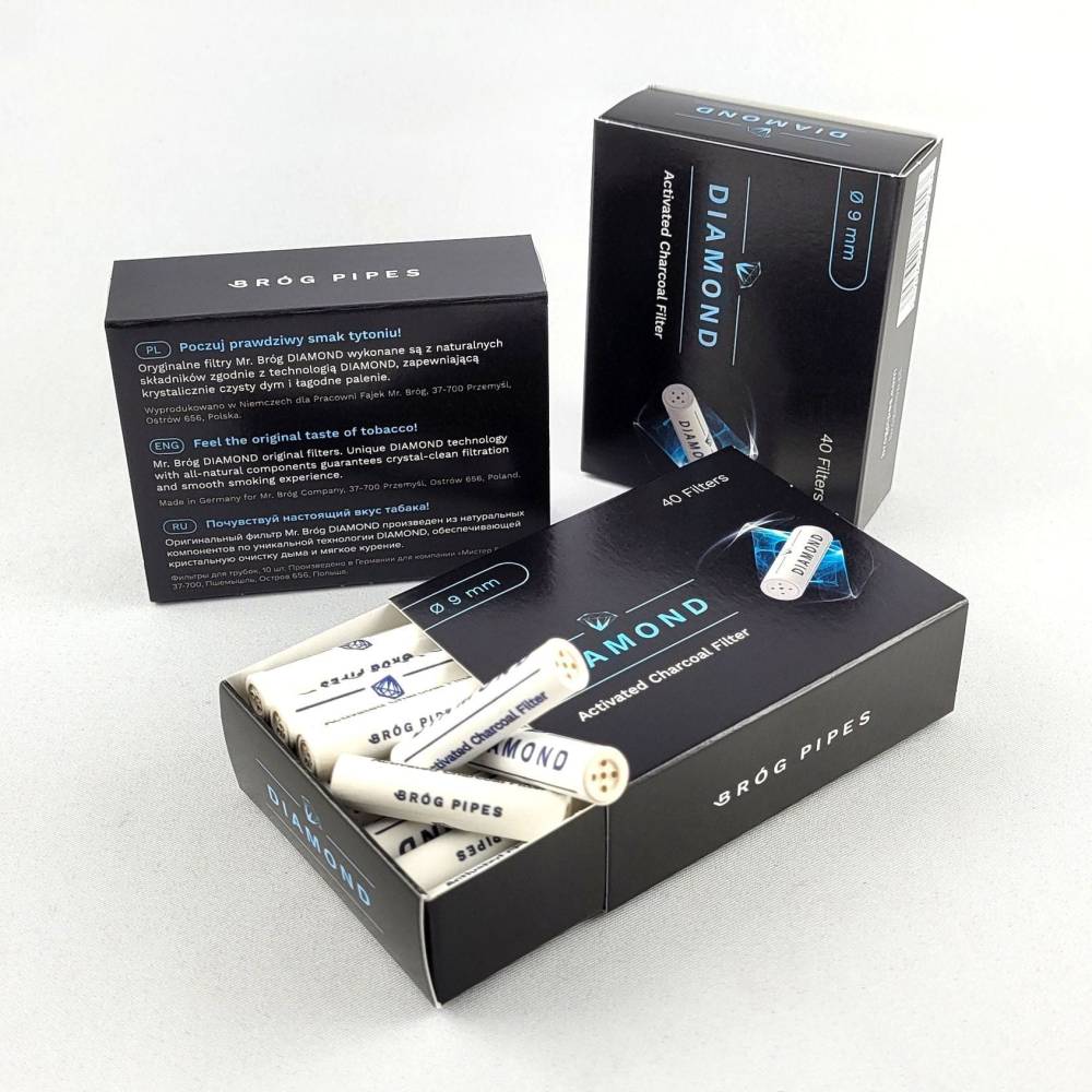 Filtre carbon activ 9mm (40buc.) / Mr. Brog
