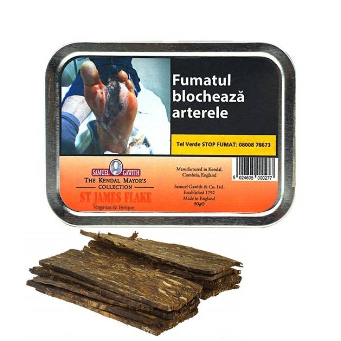 Tutun pipa Samuel Gawith St. James Flake (50g)