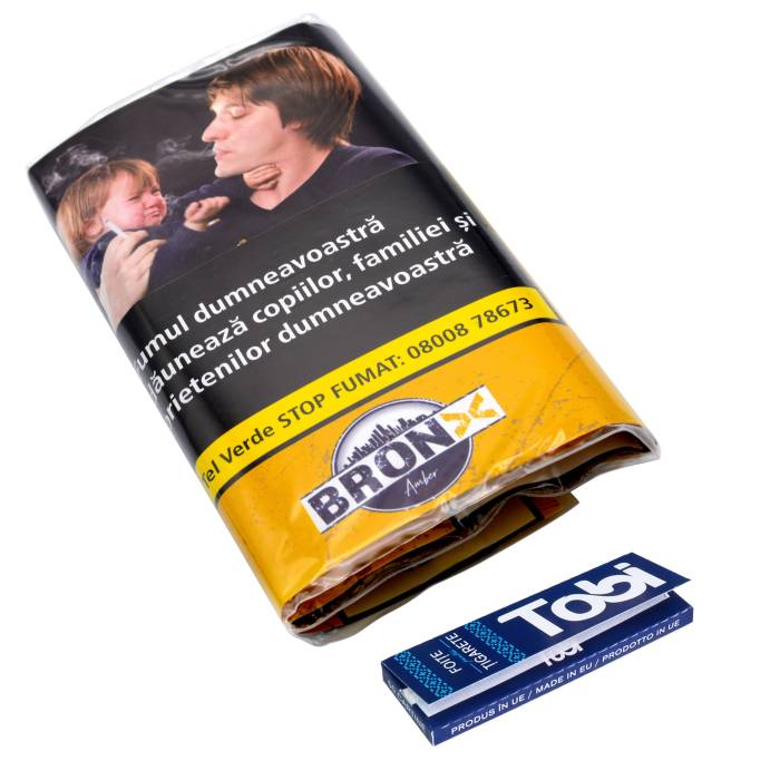 Tutun tigari Bronx Amber (30g) + Foite