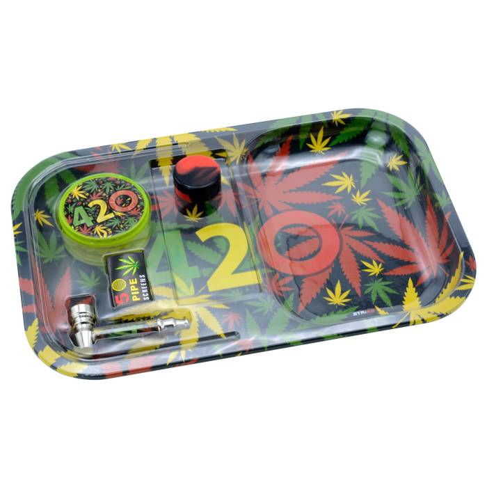 Set (tava rulat+site+grinder+minipipa+pillbox) Leaf / Toro