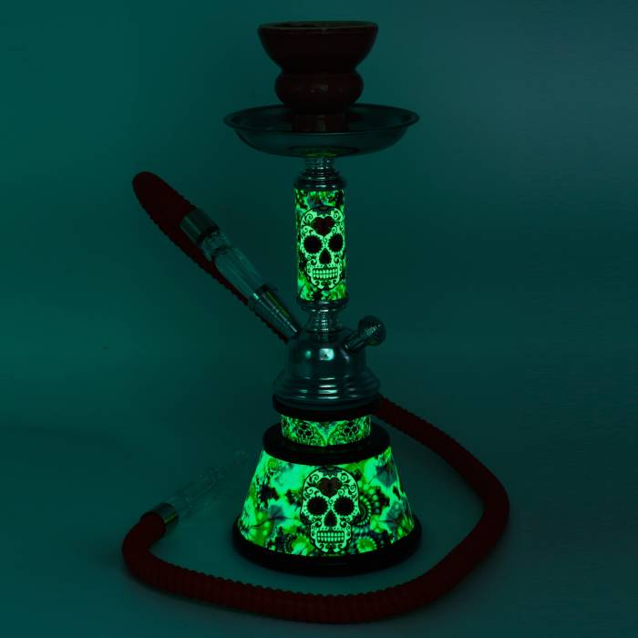 Narghilea "Glow in the Dark" 28cm - 1 furtun / Toro