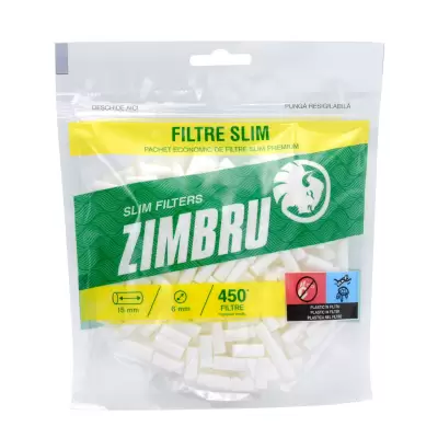 Filtre Slim 6mm pt. tigarete (450buc.) Zimbru